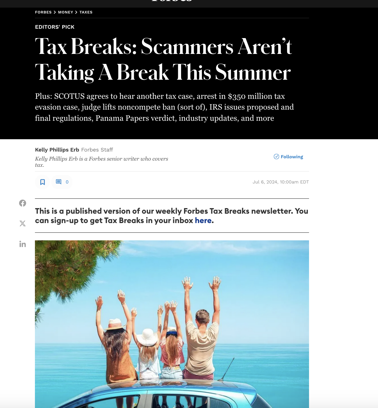 The Latest Edition Of Tax Breaks Is Out
